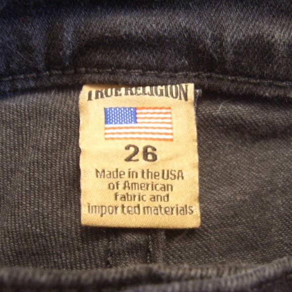 Like New Excellent Condition True Religion Women Jeans sz 26 Made in USA - Picture 4 of 5
